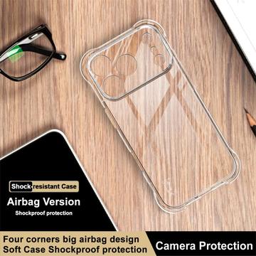 iPhone 17 Pro Max Imak Faldsikkert TPU Cover - Gennemsigtig