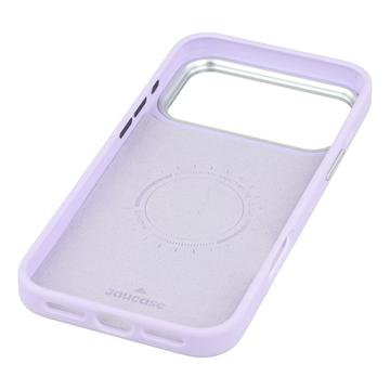 iPhone 17 Pro Max Jaucase magnetisk hybrid cover med hjertemønster - lilla