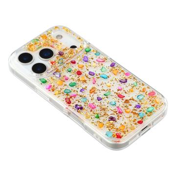 iPhone 17 Pro Max Jaucase Naturstens Epoxy Cover - Guld