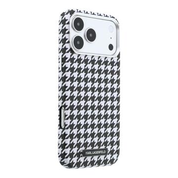 iPhone 17 Pro Max Karl Lagerfeld Houndtand Harpiksplade Cover - MagSafe-kompatibelt - Sort