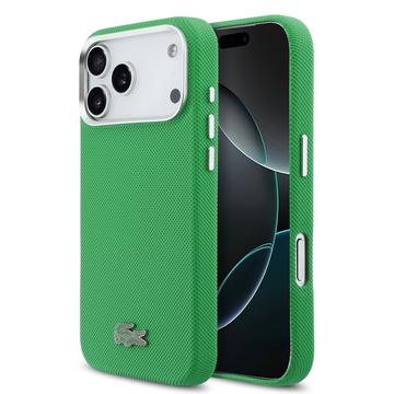 iPhone 17 Pro Max Lacoste Iconic Petit Pique Metal Logo Cover - MagSafe-kompatibelt - Grøn
