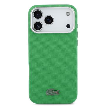 iPhone 17 Pro Max Lacoste Iconic Petit Pique Metal Logo Cover - MagSafe-kompatibelt - Grøn