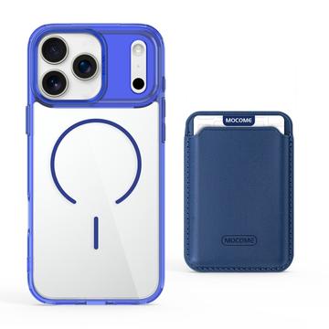 iPhone 17 Pro Max MagSafe Cover med kortholder - safir / gennemsigtig