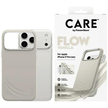 iPhone 17 Pro Max PanzerGlass Care Feature Flow Cover - MagSafe-kompatibel - Vanilje