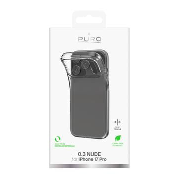 iPhone 17 Pro Puro 0.3 Nude TPU Cover - Gennemsigtig