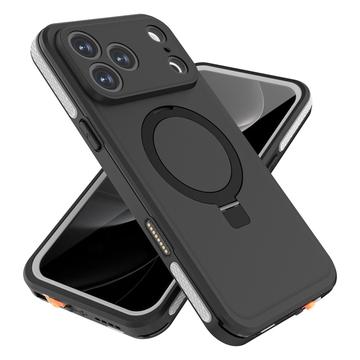 iPhone 17 Pro Max Redpepper IP68 MagSafe vandtæt cover med kickstand - Sort