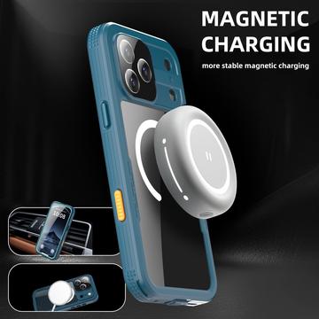 iPhone 17 Pro Max Shellbox M Series IP68 vandtæt cover - dykkercover med MagSafe-kompatibilitet - Blå