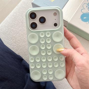 iPhone 17 Pro Max Silikone cover med sugekop - Grøn