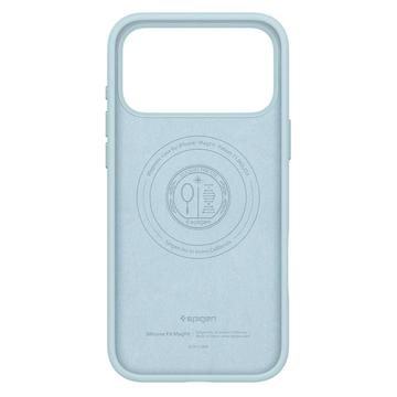 iPhone 17 Pro Max Spigen Silicone Fit MagFit Cover - Lyseblå