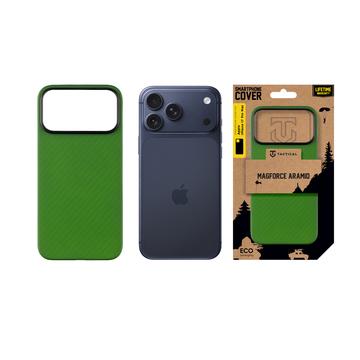 iPhone 17 Pro Max Tactical MagForce Aramid Cover - Grøn tudse