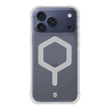 iPhone 17 Pro Max Tactical MagForce Hexagon Cover - MagSafe-kompatibel - hvid / gennemsigtig
