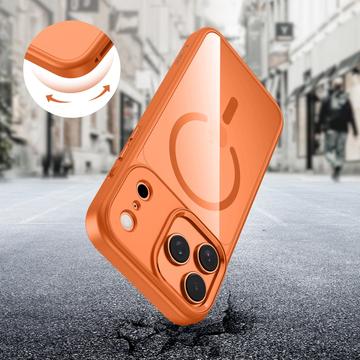 iPhone 17 Pro Max Tech-Protect Magmat Cover - MagSafe Kompatibel - Kosmisk Orange / Klar