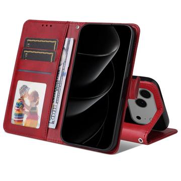 iPhone 17 Pro Max Pung Etui med Stativ - rød