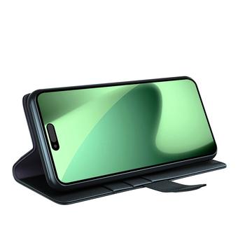 iPhone 17 Pro Max Læderpung med Stativ - Sort
