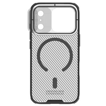 iPhone 17 Pro Nillkin CamShield Pro Magnetic Hybrid Cover - Gennemsigtig sort