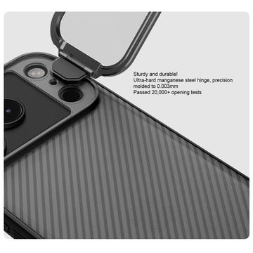 iPhone 17 Pro Nillkin CamShield Prop Hybrid Cover - Gennemsigtig sort
