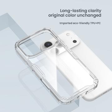 iPhone 17 Pro Nillkin Nature TPU Pro Hybrid Cover - Gennemsigtig
