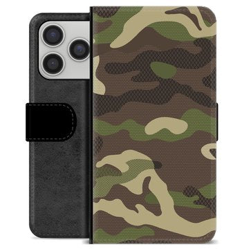 iPhone 17 Pro Premium Flip Cover med Pung - Camo