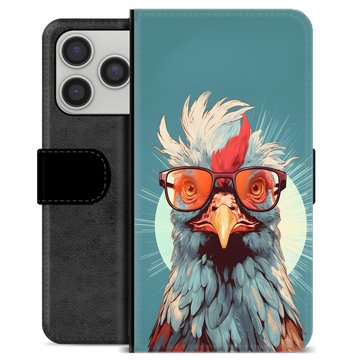 iPhone 17 Pro Premium Flip Cover med Pung - Høne