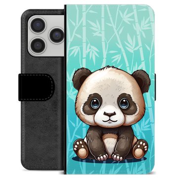 iPhone 17 Pro Premium Flip Cover med Pung - Panda