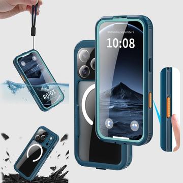 iPhone 17 Pro Shellbox M Series IP68 vandtæt cover - dykkercover med MagSafe-kompatibilitet - Blå