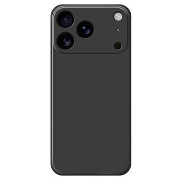 iPhone 17 Pro Stødsikkert Silikone Cover - sort