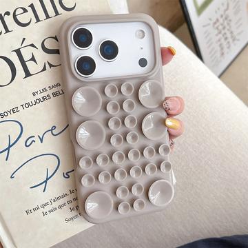 iPhone 17 Pro Silikone cover med sugekop - Titaniumgrå