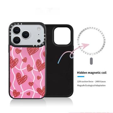 iPhone 17 Pro Slim MagSafe Hybrid Cover - hjerter