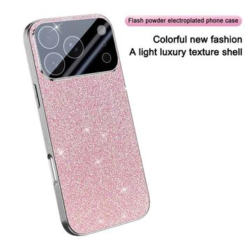 iPhone 17 Pro Mousserende Glitter Hybrid Cover - Pink