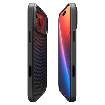 iPhone 17 Pro Spigen Enzo Aramid T Mag Cover - MagSafe-kompatibel - Sort