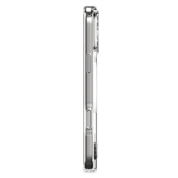 iPhone 17 Pro Spigen Ultra Hybrid S Mag MagSafe Cover med støttefod - hvid / klar