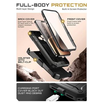 iPhone 17 Pro Supcase Unicorn Beetle Pro Hybrid Cover - Sort