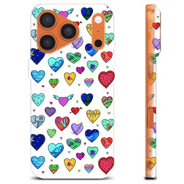 iPhone 17 Pro TPU Cover - Hjerter