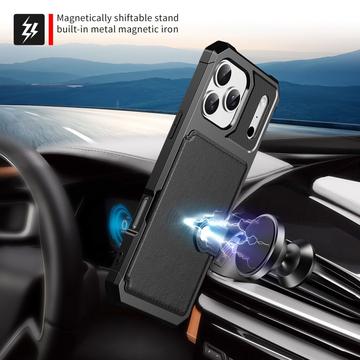 iPhone 17 Pro TPU Cover med Kortholder - Sort