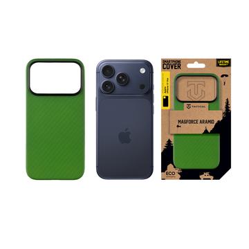 iPhone 17 Pro Tactical MagForce Aramid Cover - Grøn tudse