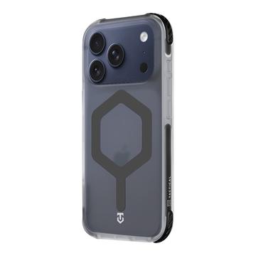 iPhone 17 Pro Tactical MagForce Hexagon Cover - MagSafe-kompatibel - sort / gennemsigtig