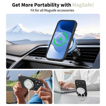iPhone 17 Pro Tech-Protect flydende silikone cover - MagSafe-kompatibel - Sort