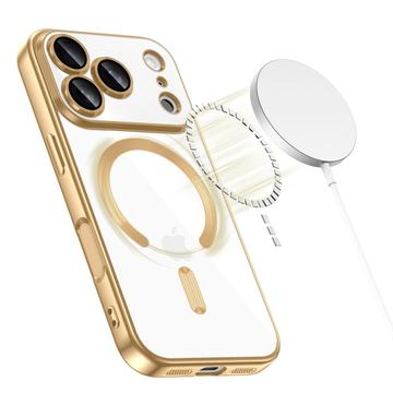 iPhone 17 Pro Tech-Protect MagFlex Cover - MagSafe-kompatibelt - Klar / Guld