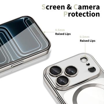 iPhone 17 Pro Tech-Protect MagFlex Cover - MagSafe-kompatibelt - Klar / Sølv