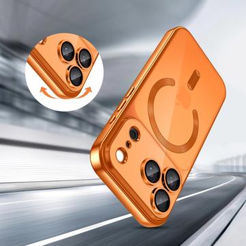 iPhone 17 Pro Tech-Protect MagFlex Cover - MagSafe-kompatibelt - Klar / Kosmisk Orange