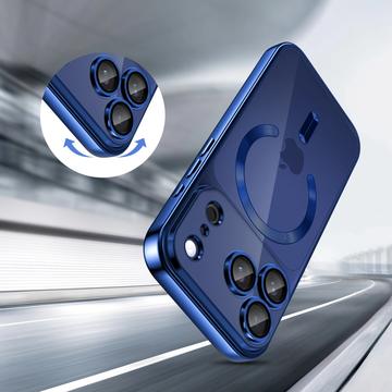 iPhone 17 Pro Tech-Protect MagFlex Cover - MagSafe-kompatibelt - Klar / Dybblå