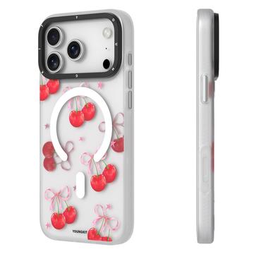 iPhone 17 Pro Youngkit Sweetheart Story Series MagSafe TPU Cover - Kirsebær