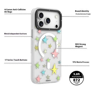 iPhone 17 Pro Youngkit Sweetheart Story Series MagSafe TPU Cover - Stjerner