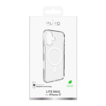 iPhone 17 Puro Lite Mag Hybrid Cover - Hvid / Gennemsigtig