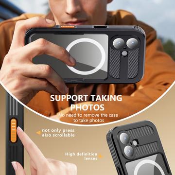 iPhone 17 Redpepper IP68 Magnetisk Vandtæt Cover - Sort