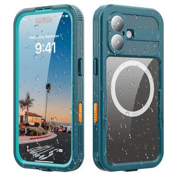 iPhone 17 Redpepper IP68 Magnetisk vandtæt cover - Blå