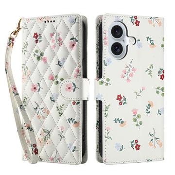 iPhone 17 Rhombisk Blomsterpung - Roser