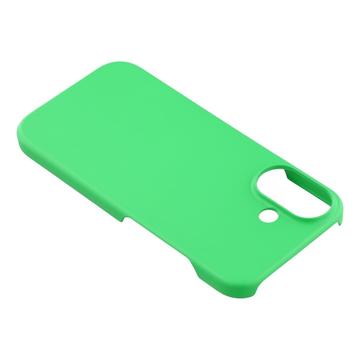 iPhone 17 Gummibelagt Plastik Cover - Grøn