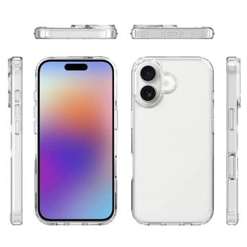 iPhone 17 Ridsefast Hybrid Cover - Gennemsigtig