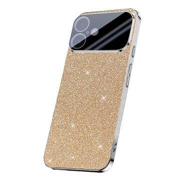iPhone 17 Mousserende Glitter Hybrid Cover - Gold